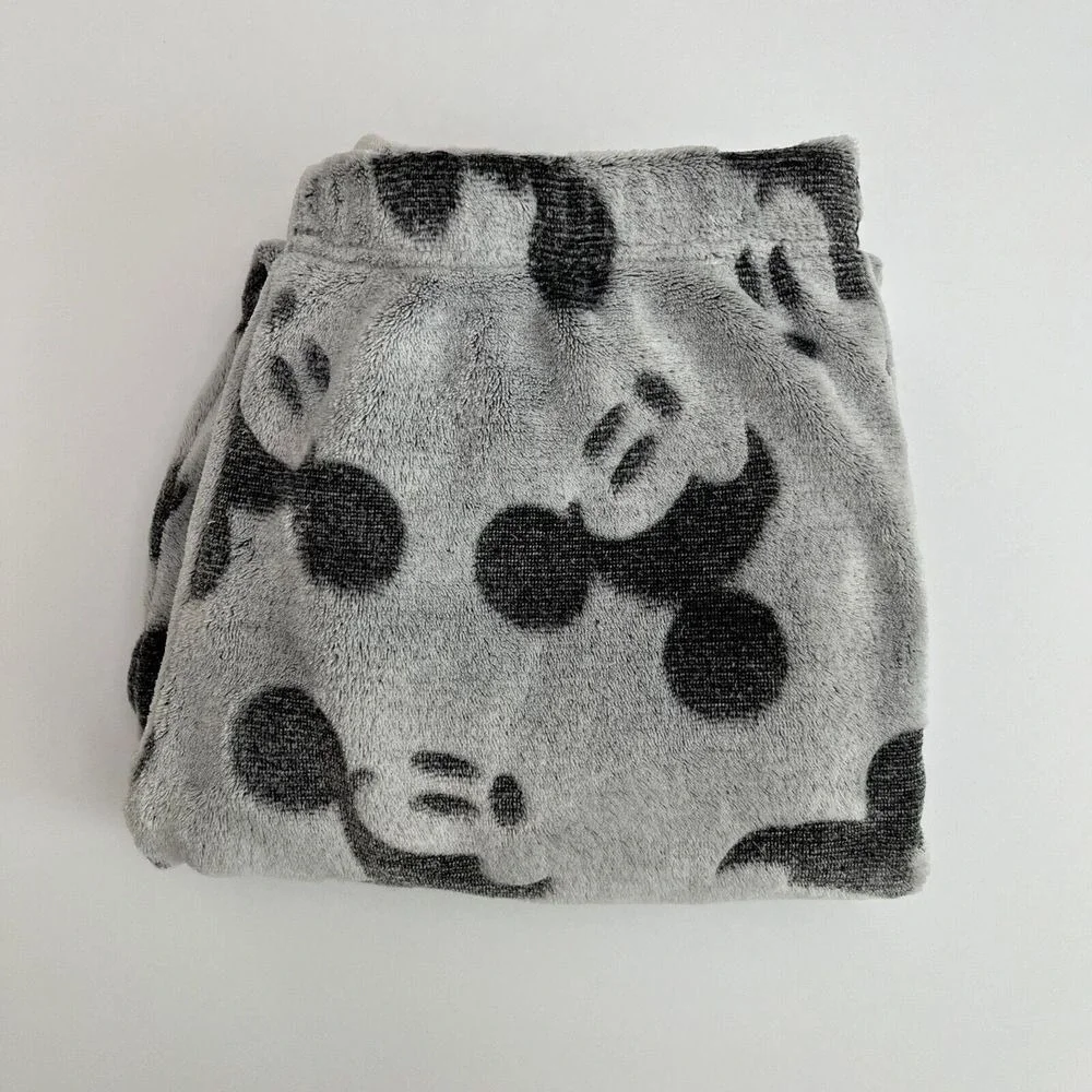 Disney Mickey Mouse Women's Grey Pajama Bottoms, Disney PJs, Mickey Mouse PJs P3 - Picture 6 of 6